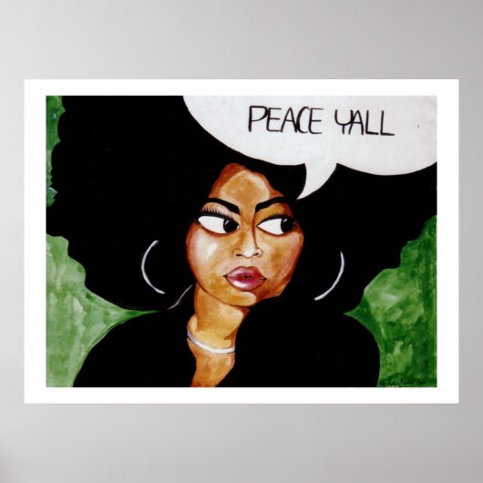 Peace Y-all-Poster Poster (Voorkant)