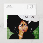 Peace Yall Briefkaart (Voorkant / Achterkant)