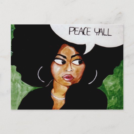 Peace Yall Briefkaart (Voorkant)