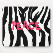 PEACE zebra Muismat (Voorkant)