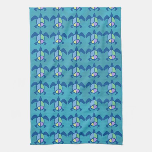 Peace Zee Turtle Kitchen Towels Theedoek (Verticaal)