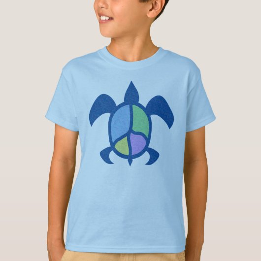 Peace Zee Turtle Shirten T-shirt (Voorkant)