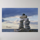 Peace Zen Rocks Poster (Voorkant)