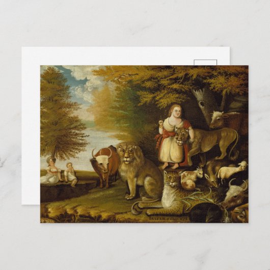 Peaceable Kingdom | 1830-32 Briefkaart (Voorkant / Achterkant)