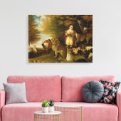Peaceable Kingdom | 1830-32 Canvas Afdruk (Insitu (Woonkamer))