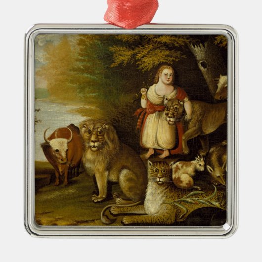 Peaceable Kingdom | 1830-32 Metalen Ornament (Voorkant)