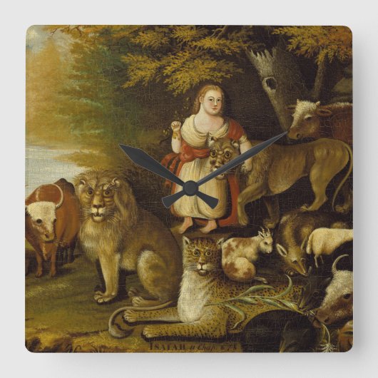 Peaceable Kingdom | 1830-32 Vierkante Klok (Voorkant)