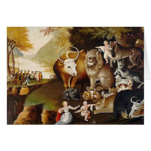 Peaceable Kingdom, c.1834 (olie op canvas) (Voorkant Horizontaal)