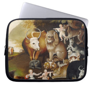 Peaceable Kingdom, c.1834 (olie op canvas) Laptop Sleeve
