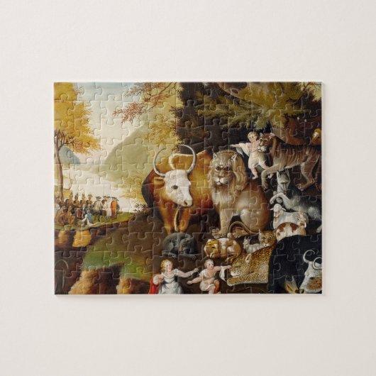 Peaceable Kingdom, c.1834 (olie op canvas) Legpuzzel (Horizontaal)