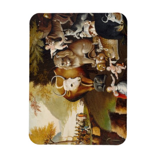 Peaceable Kingdom, c.1834 (olie op canvas) Magneet (Verticaal)
