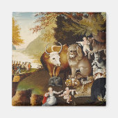 Peaceable Kingdom, c.1834 (olie op canvas) Magneet (Voorkant)