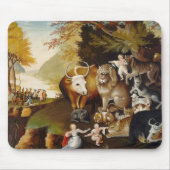 Peaceable Kingdom, c.1834 (olie op canvas) Muismat (Voorkant)