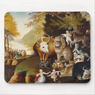 Peaceable Kingdom, c.1834 (olie op canvas) Muismat