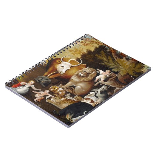 Peaceable Kingdom, c.1834 (olie op canvas) Notitieboek (Linkerzijde)