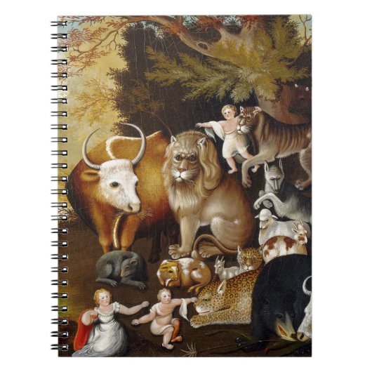 Peaceable Kingdom, c.1834 (olie op canvas) Notitieboek (Voorkant)