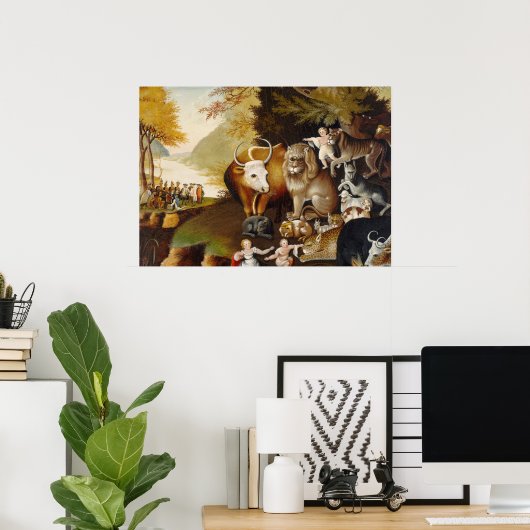 Peaceable Kingdom, c.1834 (olie op canvas) Poster (Thuiskantoor)
