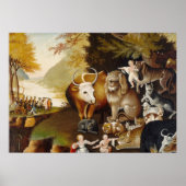 Peaceable Kingdom, c.1834 (olie op canvas) Poster (Voorkant)