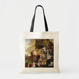 Peaceable Kingdom, c.1834 (olie op canvas) Tote Bag