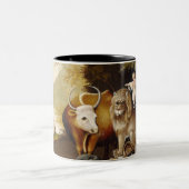 Peaceable Kingdom, c.1834 (olie op canvas) Tweekleurige Koffiemok (Center)