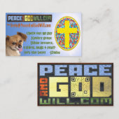 PeaceAndGodWill.com Visitekaartje (Voorkant / Achterkant)