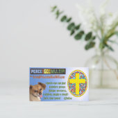 PeaceAndGodWill.com Visitekaartje (Staand voorkant)