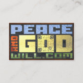 PeaceAndGodWill.com Visitekaartje (Achterkant)