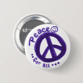 PeaceForAll-in Ronde Button 5,7 Cm (Voorkant /achterkant)