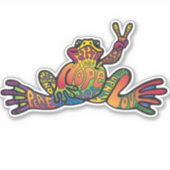 Peacefrog Sticker (Voorkant)