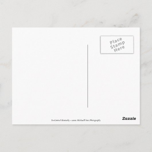 Peaceful Abandon - Fountain run, KY Briefkaart (Achterkant)