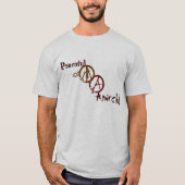 Peaceful Anarchy Band Raglan T-shirt (Voorkant)