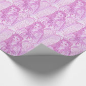 Peaceful Angel in Pink Cadeaupapier (Hoek)