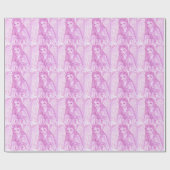 Peaceful Angel in Pink Cadeaupapier (Vlak)