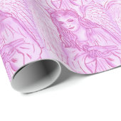 Peaceful Angel in Pink Cadeaupapier (Rol Hoek)
