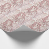 Peaceful Angel in Red Cadeaupapier (Hoek)