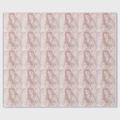 Peaceful Angel in Red Cadeaupapier (Vlak)