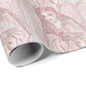 Peaceful Angel in Red Cadeaupapier (Rol Hoek)