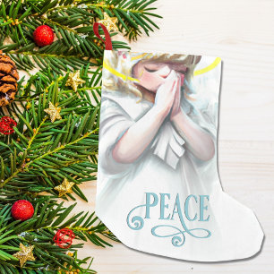 Peaceful Angel met Halo Holiday Kleine Kerstsok