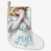 Peaceful Angel met Halo Holiday Kleine Kerstsok (Voorkant)