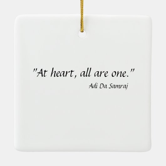 Peaceful Baba Keramisch Ornament (Achterkant)