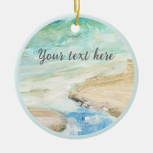 Peaceful Beach Coastal Ornament