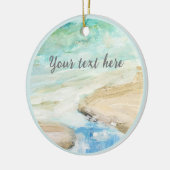 Peaceful Beach Coastal Ornament (Links)