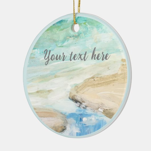 Peaceful Beach Coastal Ornament (Links)