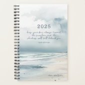 Peaceful Beach Custom Quote Weekly Planner (Voorkant)