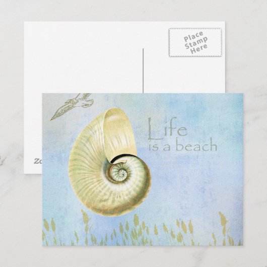 Peaceful Beach II Briefkaart (Voorkant / Achterkant)