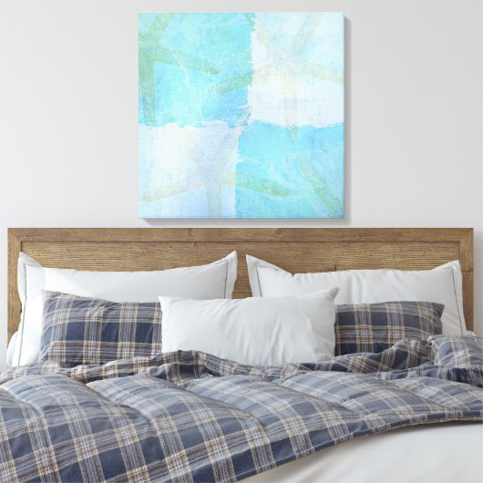 Peaceful Beach IV Canvas Afdruk (Insitu (Slaapkamer))