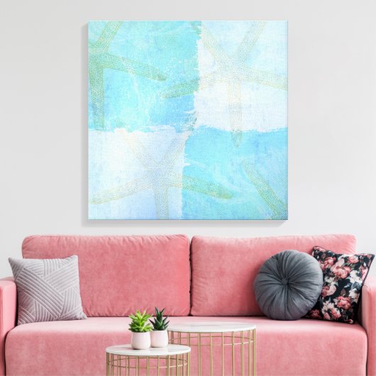 Peaceful Beach IV Canvas Afdruk (Insitu (Woonkamer))