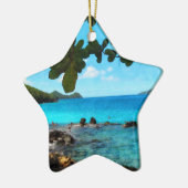 Peaceful Beach St Thomas Keramisch Ornament (Links)