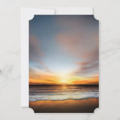 Peaceful Beach Sunset|Celebration of Life Photo Kaart (Achterkant)