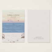 Peaceful Beach Thema Oorbel Display Kaart (Voorkant /achterkant)